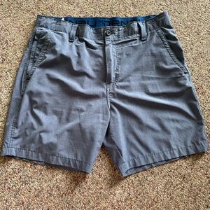 Denali Men’s Flat Front Blue shorts 36